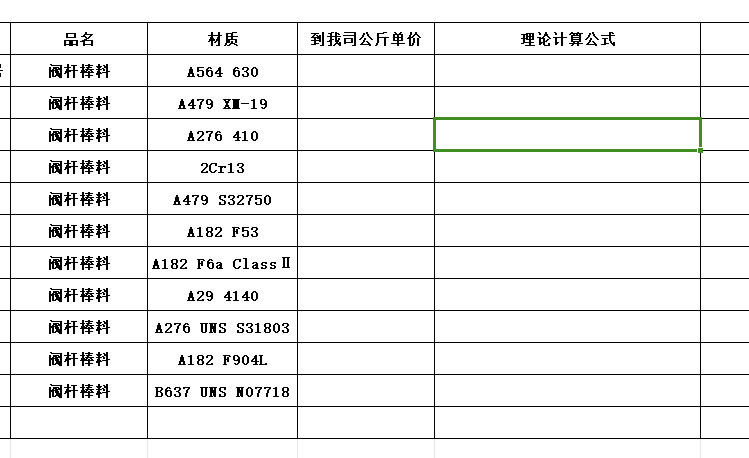 阀门商用的阀杆
