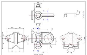 休息一下，来看个锻造零部件的图纸！
