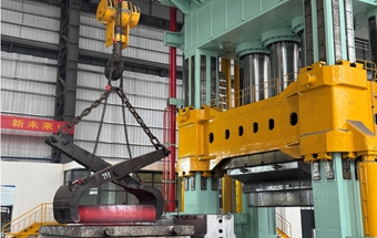 千钧之力初显—杭州屹通新材料125MN自由锻液压机试产成功！