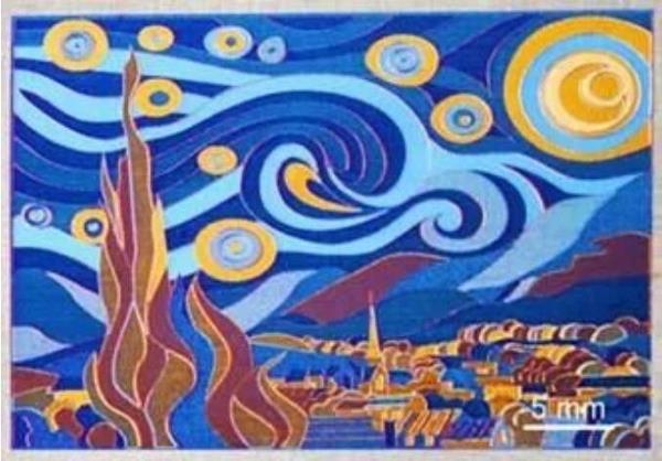 大开眼界！金属变身画布，再现梵高《星空》